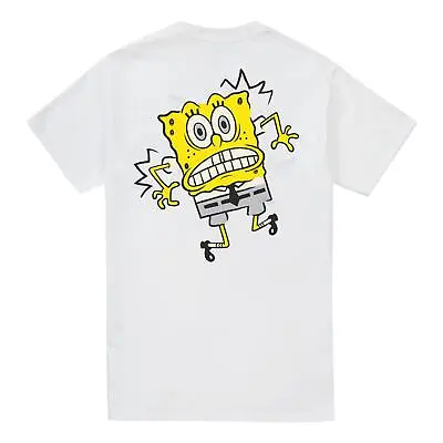Spongebob Squarepants Mens T-shirt Shock Cotton Top Regular Tee S-2XL Official • £13.99