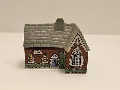 Wade Whimsey-on-Why Mini English Village Porcelain Building Whimsey School #13 • $14.95