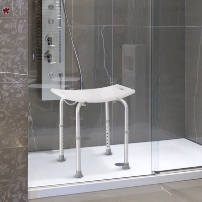 £20 • Buy HOMCOM Mobility Shower And Bath Stool Bench With Non-Slip Aluminum Frame