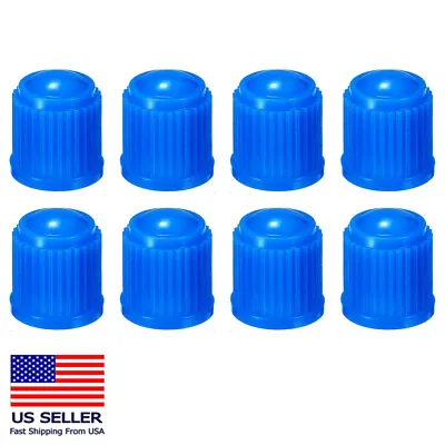 8PC Tire Valve Stem Caps Tight Seal For Car SUV Bike Bicycle Motors Truck Blue • $4.99