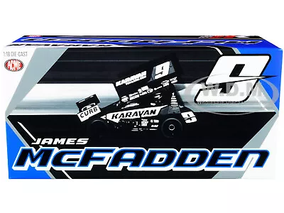 Winged Sprint Car #9 James Mcfadden  Karavan Trailers  (2021) 1/18 Acme A1809511 • $79.99
