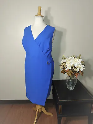 REBEL WILSON X ANGELS Blue Sleeveless Sheath Dress-3X • $30