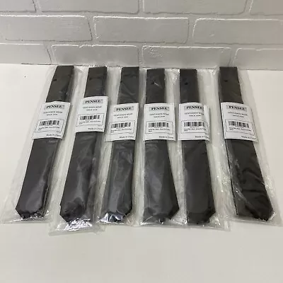 NEW - Lot Of 6 PENSEE Mens Gentlemen Wear - Skinny Black Tie • $22.50