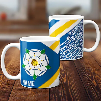 £12.95 • Buy Personalised Football Mug Leeds Fan Vintage Retro Cup Fathers Day Gift RFM28