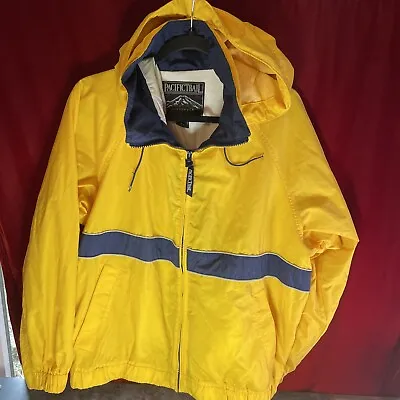 Vintage Womens Pacific Trail Jacket Size Large Outdoorwear Yellow Pockets Zip • $16.95