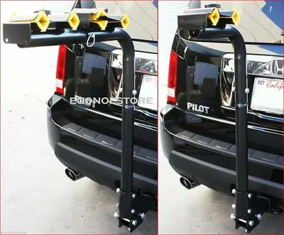 4 Or 2  Bike Rack 2  Hitch Mount Swing Down Adjustable Bicycle Carrier Rack SUV • $62.99