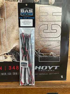 $119.99 • Buy Gas Bowstrings Hoyt Ventum 30 Red And Black With Black Serving Black Speed Nocks