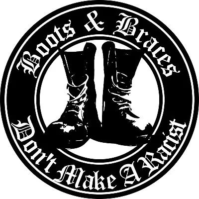 £6.99 • Buy Vinyl Sticker Skinhead Boots & Braces SHARP Ska Window Laptop Punk Scooter Mods