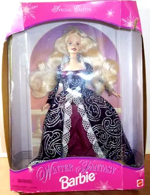 1996 Winter Fantasy Barbie Doll Special Edition Mattel 17249 Damaged Box • $21.90