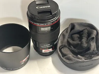 Canon EF 100mm Macro F2.8  L IS USM  Lens • £410