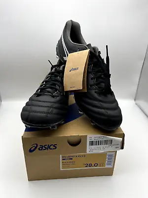 ASICS Soccer Cleats Shoes DS LIGHT X-FLY 5 1101A047 001 Black / White Men US 10 • $189