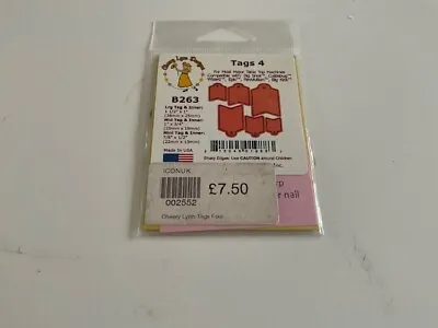 Very Small Cheery Lynn Design  Tags 4   Set Of 6 Cutting Dies • £2.99