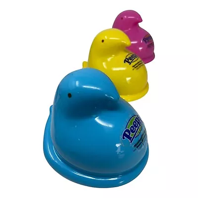 Big Peeps Marshmallow Chicks Easter Candy Containers - Pink Blue Yellow • $10