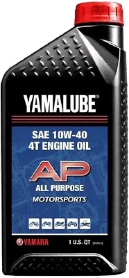 Yamalube YAMAHA 10W40 All Performance Oil ATV MX SXS MC- 1 Quart LUB-10W40-AP-12 • $12.99