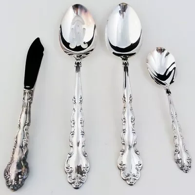 MODERN BAROQUE By Oneida 4 Piece Serving Set NEW NEVER USED Silver Plate  • $69.99