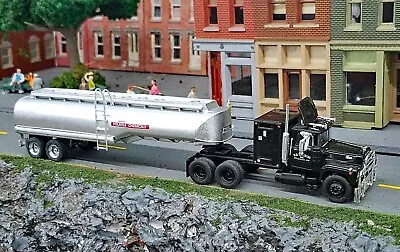 HO Scale Brekina Mack R Black  Rubber Duck  Convoy Movie Tractor Trailer - Nice • $89.99