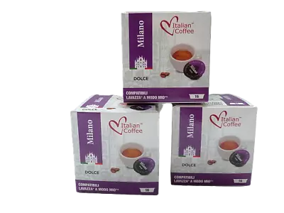 Lavazza A Modo Mio Compatible Capsules - Milano Dolce Triple Pack (48 Pods) • £15.99