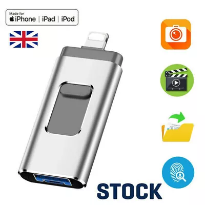 £25.99 • Buy 1TB 512GB OTG USB3.0 Flash Drive Memory Photo Stick For Ipad Iphone Android PC