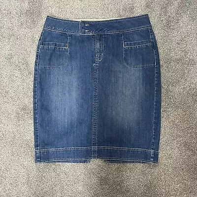 Venezia Jean Skirt Womens Size 18 Medium Wash Denim Blue • $17.87