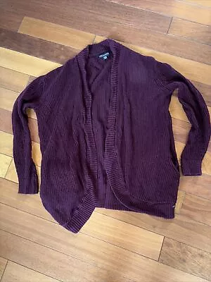 American Eagle Women's Maroon Sweater Long Sleeve Size Small With Pockets • $8.99