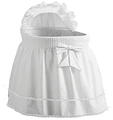 $113.01 • Buy Precious Bassinet Liner/skirt & Hood White 17  L X 31
