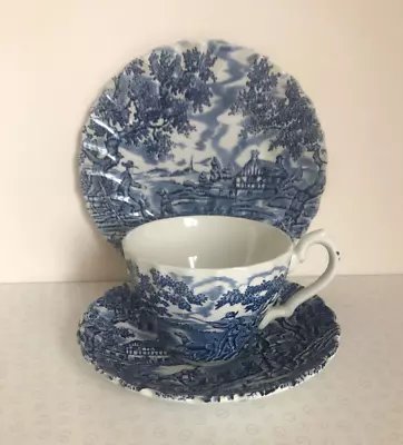 Vintage Myott Trio Cup/Saucer/Side Plate   'The Hunter'  **Imperfect** • £3.50