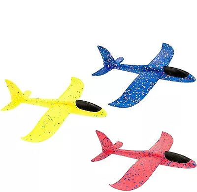 £5.92 • Buy Large Foam Glider Airplane Outdoor Hand Throw Launch Plane Kids Toys LARGE 48cm