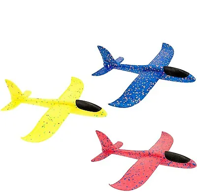 Large Foam Glider Airplane Outdoor Hand Throw Launch Plane Kids Toys LARGE 48cm • £6.92