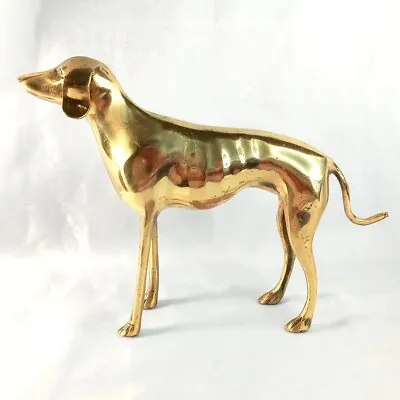 £49.94 • Buy Vintage Solid Brass Greyhound Sculpture Figurine Statue