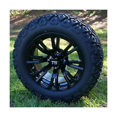 14  VOODOO Black Aluminum Wheels And 23x10-14 All Terrain Golf Cart Tires Com... • $694.33