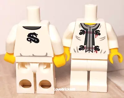 New LEGO Ninja DOJO Karate Uniform White Legs & Torso Traditional Outfit Costume • £6.92