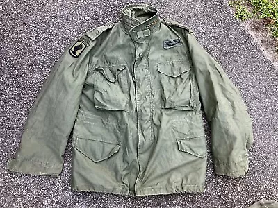 US Military Coat Man’s Cold Weather Field Jacket Coat Army Green 37-41in Chest M • $150