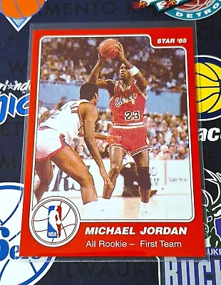 Star '85 Michael Jordan All Rookie- First Team Card 2 Of 11 - Reprint • $130.48