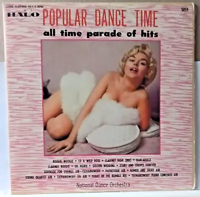 National Dance Orchestra Popular Dance Time 1957 Halo LP Sexy Cheesecake Marilyn • $20