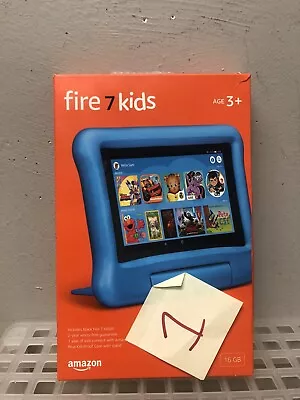 Amazon Fire 7 Kids Edition 9th Generation 16GB Wi-Fi 7in Blue New Sealed • $69.99