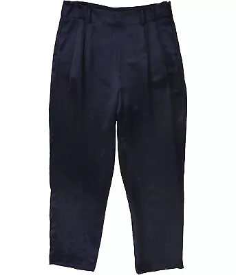 Vince Camuto Womens Paperbag Casual Trouser Pants Blue 10 • $11.90