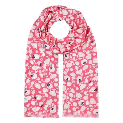 Lazy Jacks Pink & White Lightweight Ditsy/Floral Scarf - Gift RRP £14.99 50% Off • £7.50