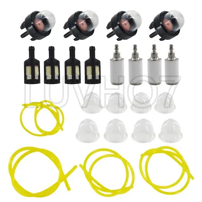 4 Sizes Tygon Fuel Filter Line Primer Bulb Kit Set For Poulan Weedeater Chainsaw • $9.55