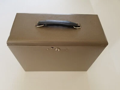 $38 • Buy Vintage Rockaway Metal File Box Locking With Original Keys - EX Condition