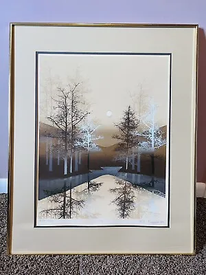 Virgil Thrasher -  Valley Creek”- 1981 Serigraph - 41/300  22-1/2W X 28-1/2H COA • $275