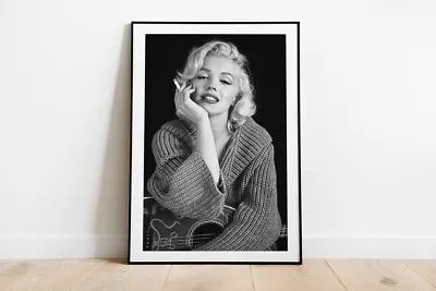 Marilyn Monroe Smoking Poster Premium Quality Choose Your Size • $21.52