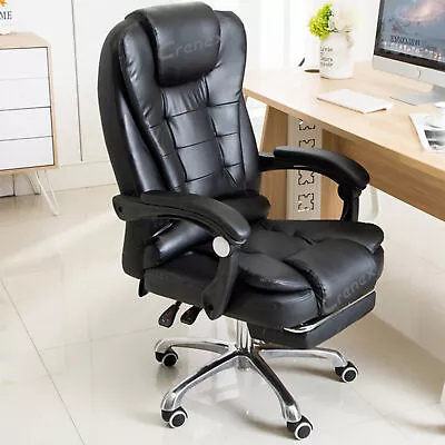 £89.99 • Buy Luxury Massage Computer Office Desk Gaming Chair Swivel Recliner W/Footrest