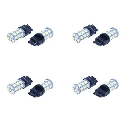 8X T25 W21/5W 3157 7443 XENON White 27 5050 SMD LED BULB 12V Lamp CAR Light D5E5 • £11.24