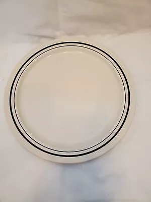 Newcor Stoneware Vintage 1992 Satellite Black 4027 Dinner Plate • $17