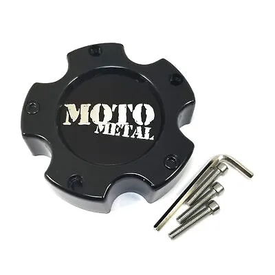 Moto Metal Gloss Black Center Cap 5 OD Bolt Closed For MO965 MO961 MO909B5127B • $21