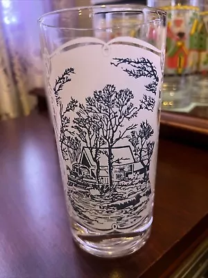 Royal Glass 12 Oz Tumbler-The Old Grist Mill(Currier & Ives) • $60