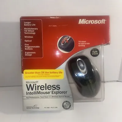 Microsoft Wireless Silver Intellimouse Explorer 1007 Night Vision New In Box • $74.99