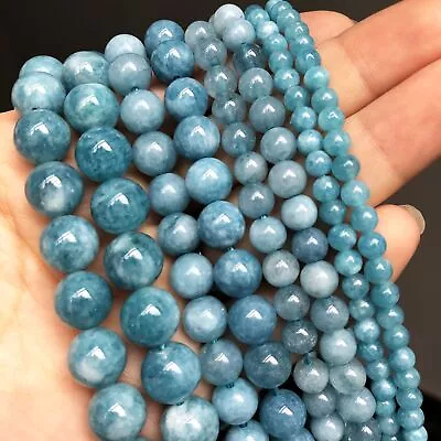 Chalcedony Jades Bead Round Loose Spacer Beads DIY Jewelry Making 4/6/8/10/12mm • $15.18