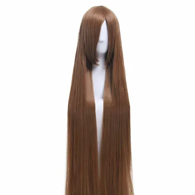 200CM Long Brown Fashion Straight Wigs Cosplay Party Wig • $30.88