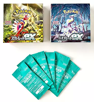 $375 • Buy Pokemon Card Scarlet Ex & Violet Ex Booster Box Sv1S Sv1V 6promopacks Sealed JP
